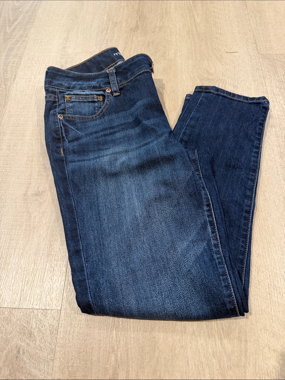 Maurices Women's Skinny Jeans in Dark Blue Wash
